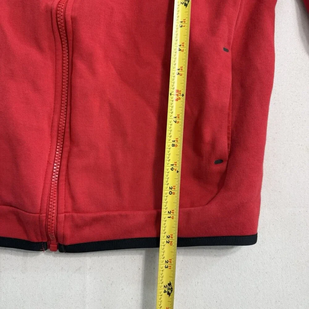 Nike Sportswear Tech Fleece Big Kids' Full-Zip Hoodie Red Size XL Youth